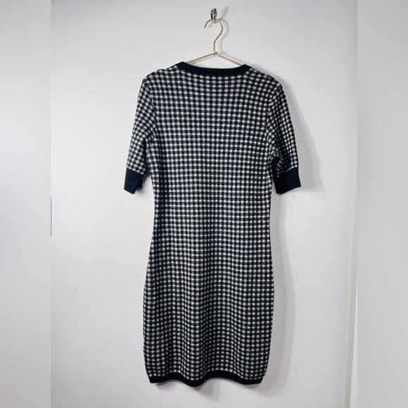 Love Moschino Red Heart Buttons Vichy Print Short Sleeve Dress - Picture 8 of 11